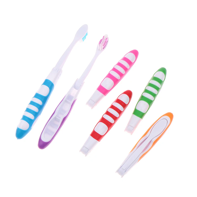 Hygiene Oral Portable Disposable Foldable Travel Camping Toothbrush Hiking Tooth Brush Tooth Cleaning Tools Folding Toothbrush