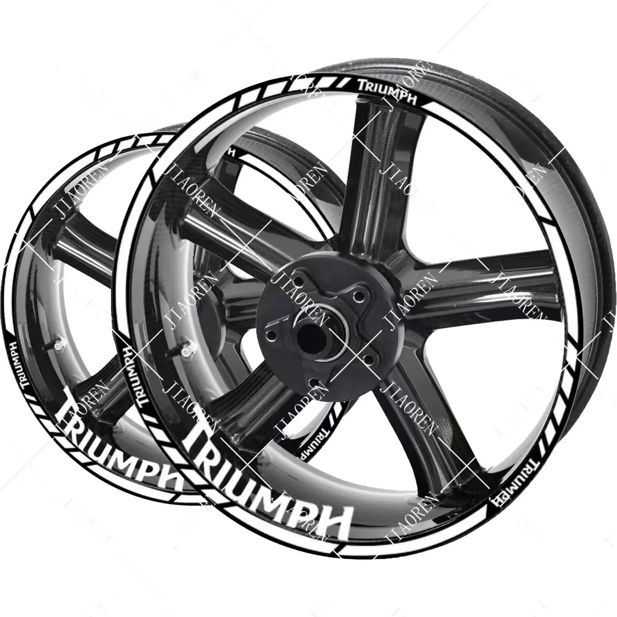 Christmas Reflective Triumph Wheel Stickers Motorcycle Rim Decals Logo for Trident 660 Tiger 900 1050 Speed Street Triple 675