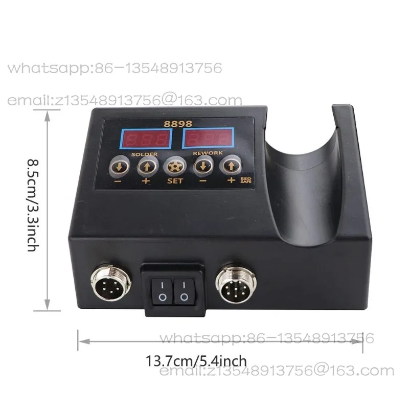 8898 hot air gun dismantling and welding table 750W dual digital display two-in-one can control temperature spot