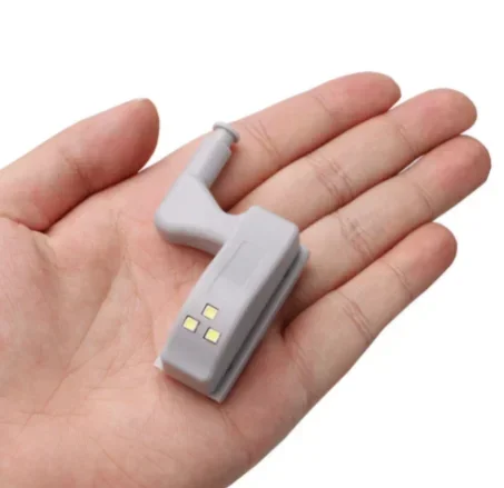 10pcs 범용 옷장 LED 조명 센서 주방 룸 참신 조명 야간 조명 인테리어 힌지 캐비닛 드롭 배송