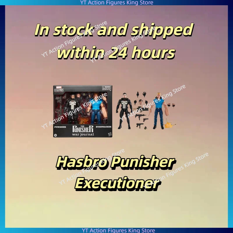 In Stock Hasbro Marvel Legends Series Punisher War Logs Punisher and Executioner Action Figures Collections Gifts Hobbies