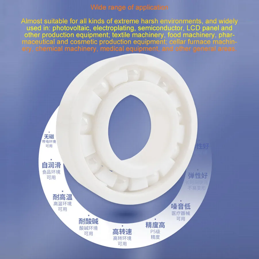 

Miniature Zirconia Ceramic Bearings ID 3-9mm OD 8-26mm Thick 2.5-8mm 603 to 604 605 605 606 608 609 623 624 625 626 627 628 699