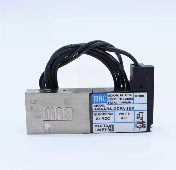 MAC 44B válvula solenoide 44B-ABA-GDFA-1KA 44B-ABA-GDFA-1GA 44B-ABA-GDFA-1BA 44B-ABA-GFEA-1KA 44B-ABA-GDFA-1KT 44B-L00-GDF0-1KJ