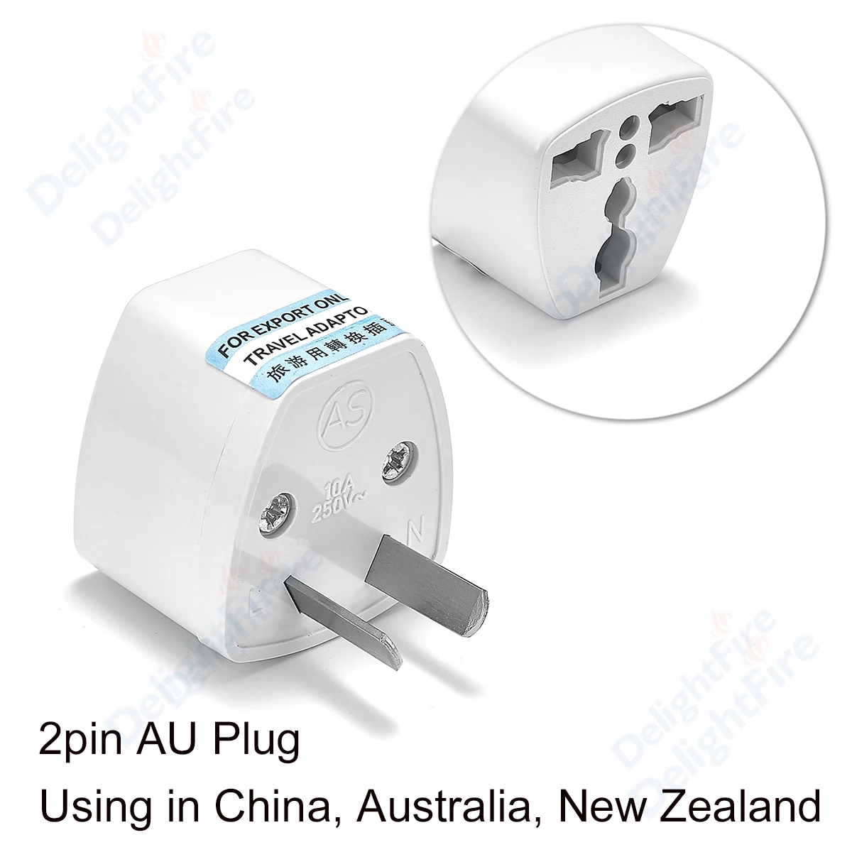 1pc Universal AU Plug Adapter EU European US American UK To 3 / 2 Pin Australia Travel Power Adapter Plug Socket Electric Outlet