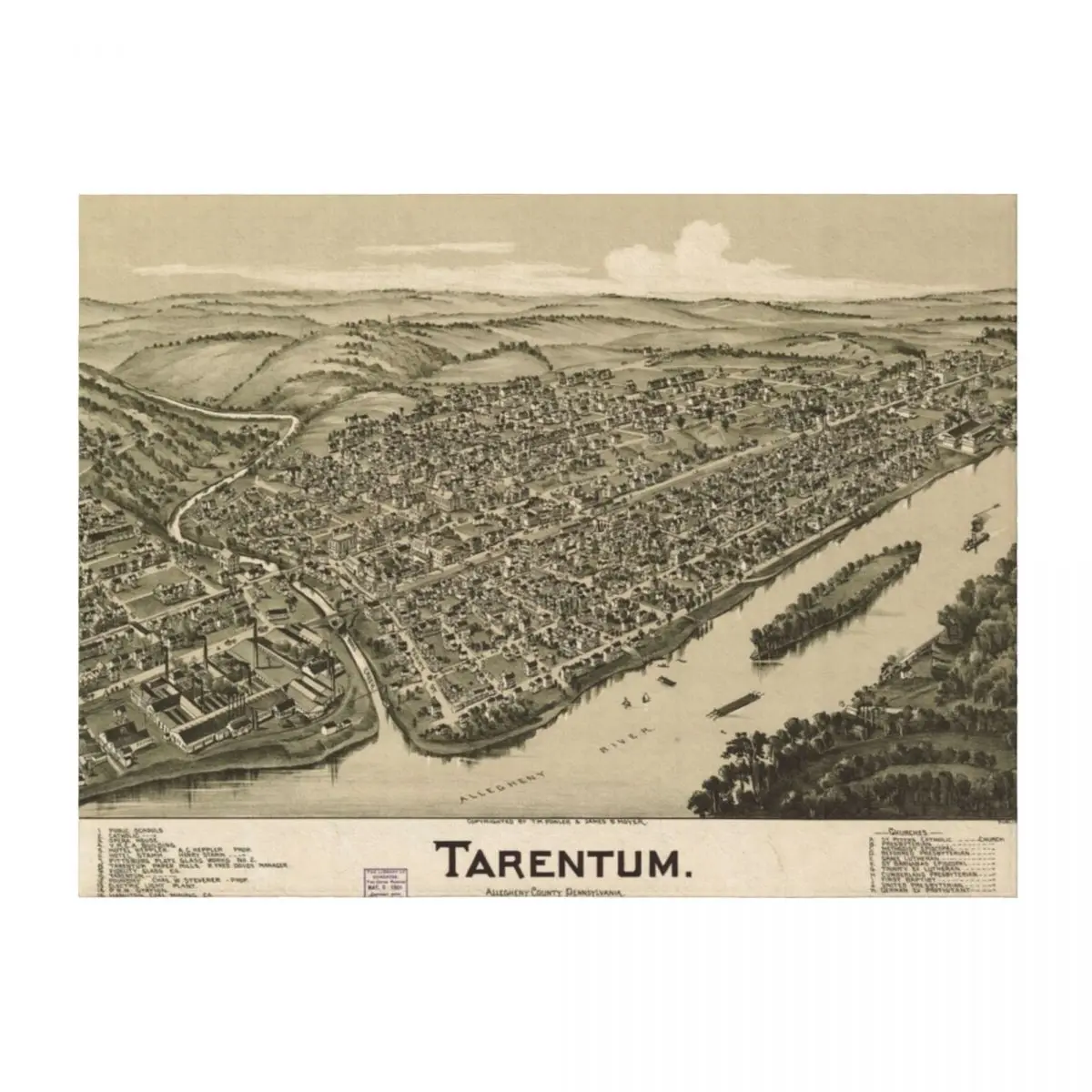 

Tarentum, Pennsylvania (1901) Throw Blanket Hairy cosplay anime Luxury St Cute Blankets