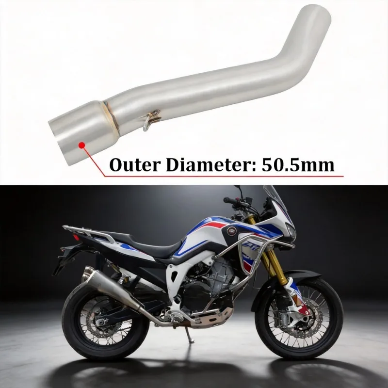 

Slip On For HENGJIAN HJ500 HJ500-B HJ 500B Motorcycle Exhaust Muffler Modify 51MM Escape Moto Middle Connection Link Pipe