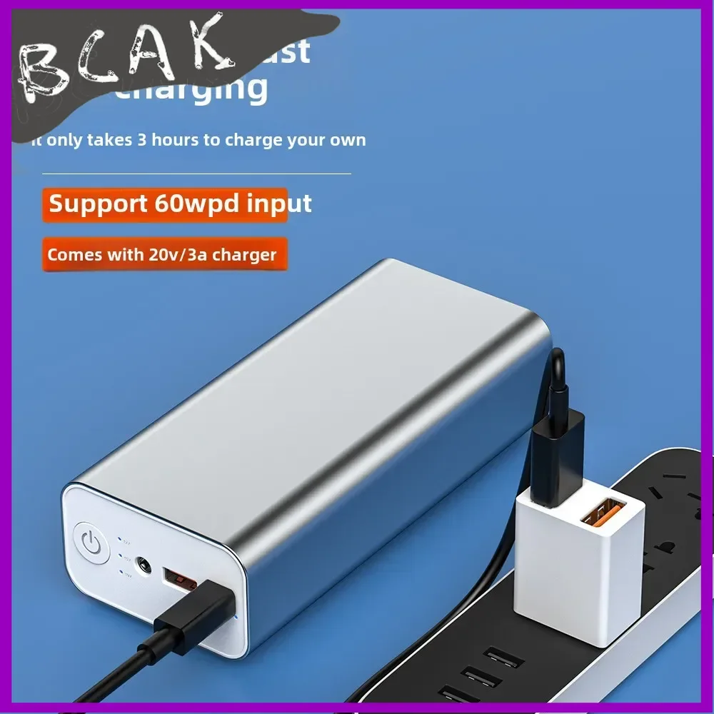 Quality PD Fast Charging 65W Notebook Power Bank 30000mAh Aluminum Alloy DC Port 76W High Power 19V Mobile Power Supply BCAK