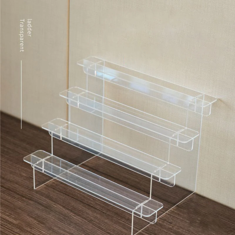 Completely Transparent Acrylic Storage Rack, 1-5 Layers Action Figure Display Stand, Perfume Storage Shelf, Desktop Holder