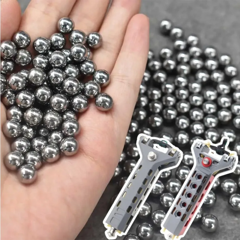 100/600pcs Slingshots Steel Balls for Slingshot 6/8mm Standard 8mm Outdoor Shooting Steel Balls Suitable for Various Repeating