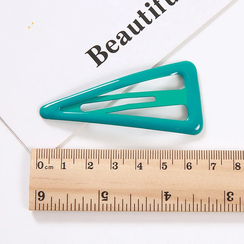 Metal Triangular Hair Clips for Women Girls, 11 Colors, 6.5cm Long No Slip Metal Hair Clips Barrettes Hairpins for Thick Hair