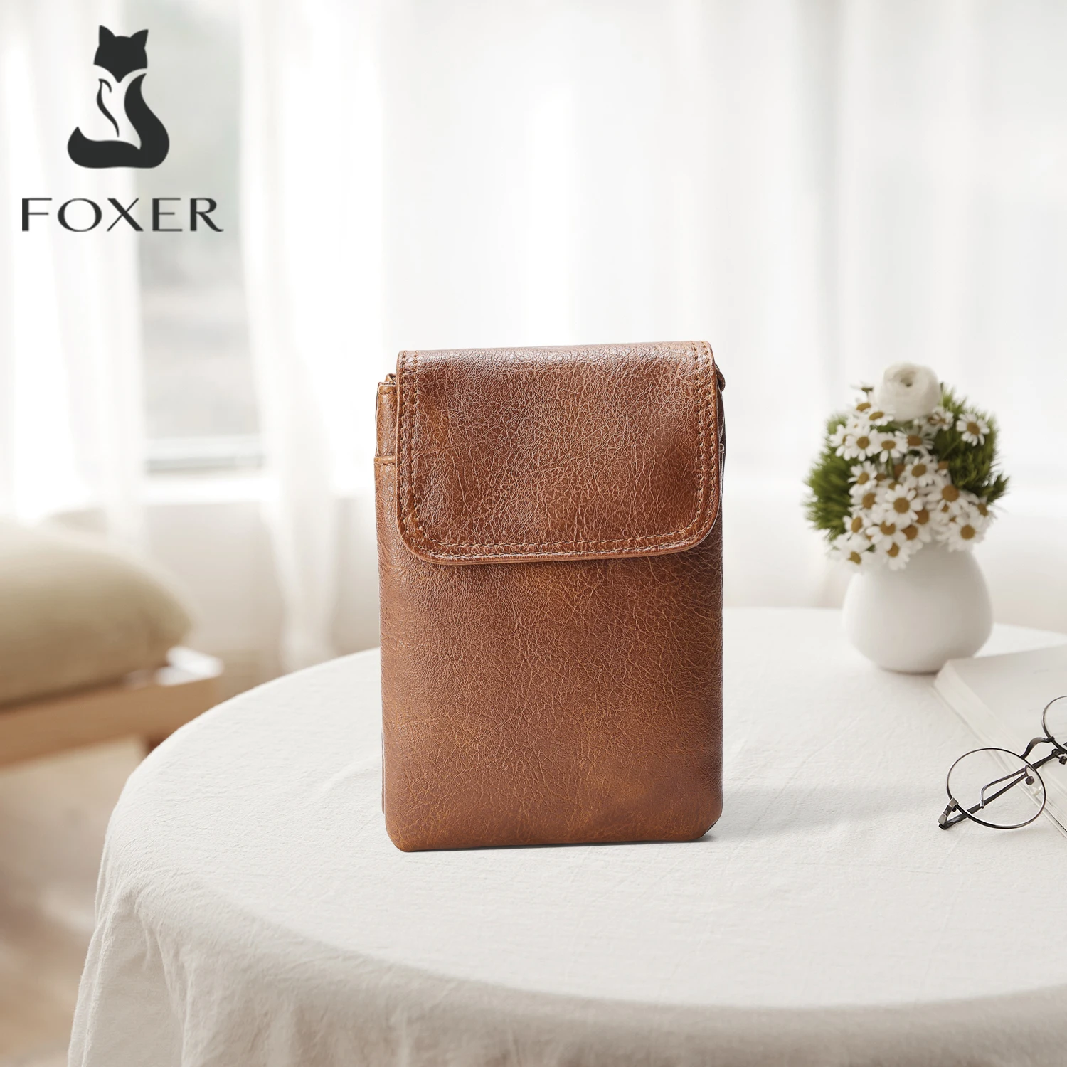 

Женская сумка через плечо FOXER из искусственной кожи, новинка весна-лето 2026, маленькая женская сумка на плечо, мягкая дорожная сумка для телефона