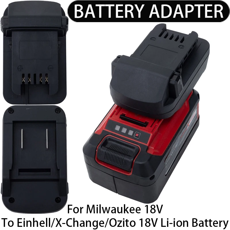 

Battery Adapter/Converter for Milwaukee 18V Li-ion tool to Einhell/X-Change/Ozito 18V Li-ion Battery Adapter Tool Accessory