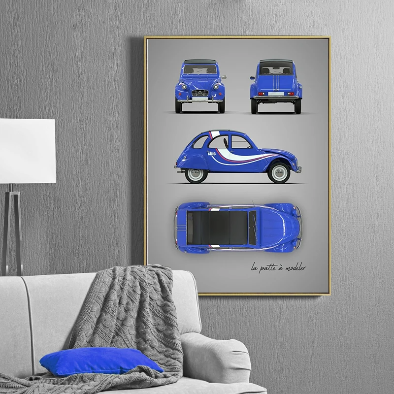 مخططات مخططات ملصق للديكور المنزلي ، ملصق مطبوع على قماش الرسم ، فن جداري ، ديكور الغرفة ، كاترهام كوبرا ، طائرة سباق #2