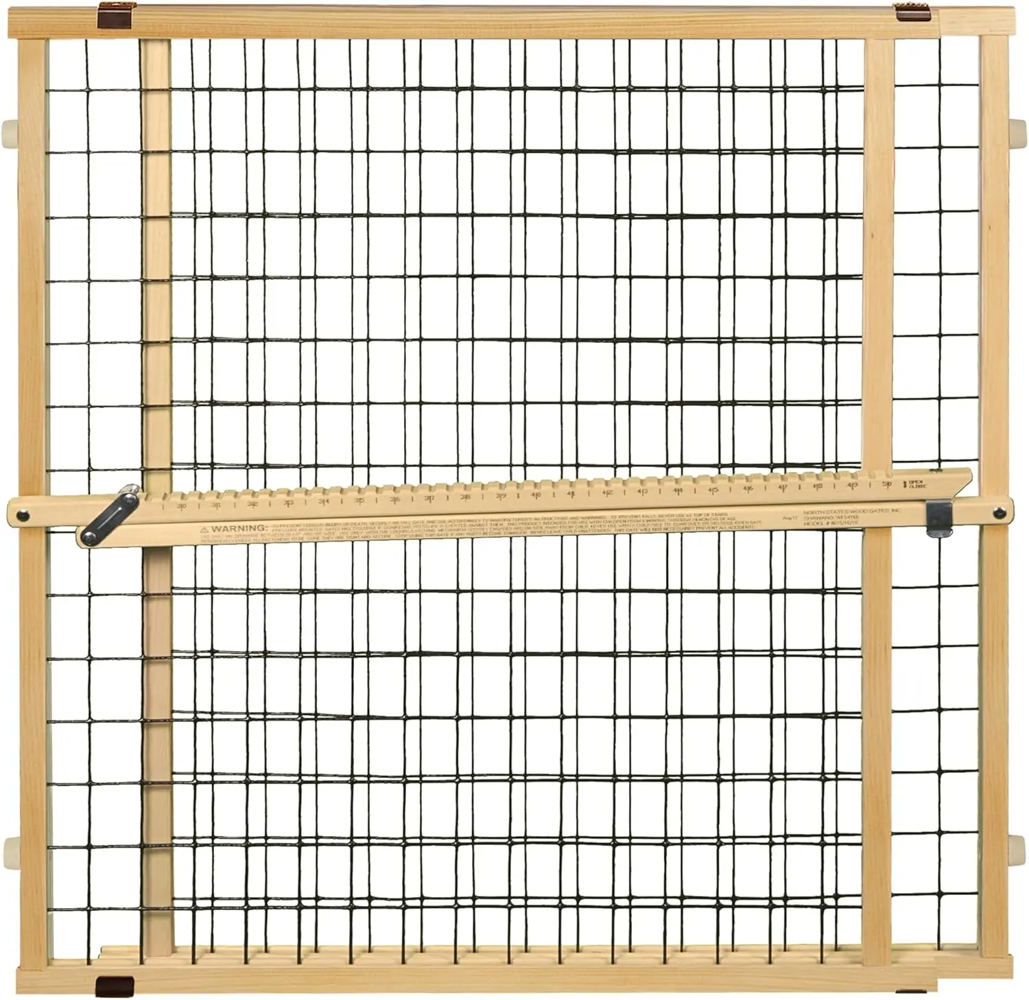 

Expandable Pressure-Mount Pet Gate, 29.5-50" Wide, 31" Tall, Durable Wire Mesh with Hardwood Frame for Doorways
