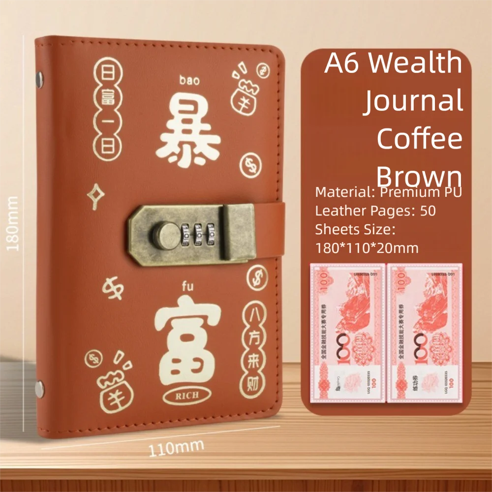 100 Envelopes Money Saving Challeng Couple Saving Money Notebook With Password Lock Savings Binder Reusable Challenges Book