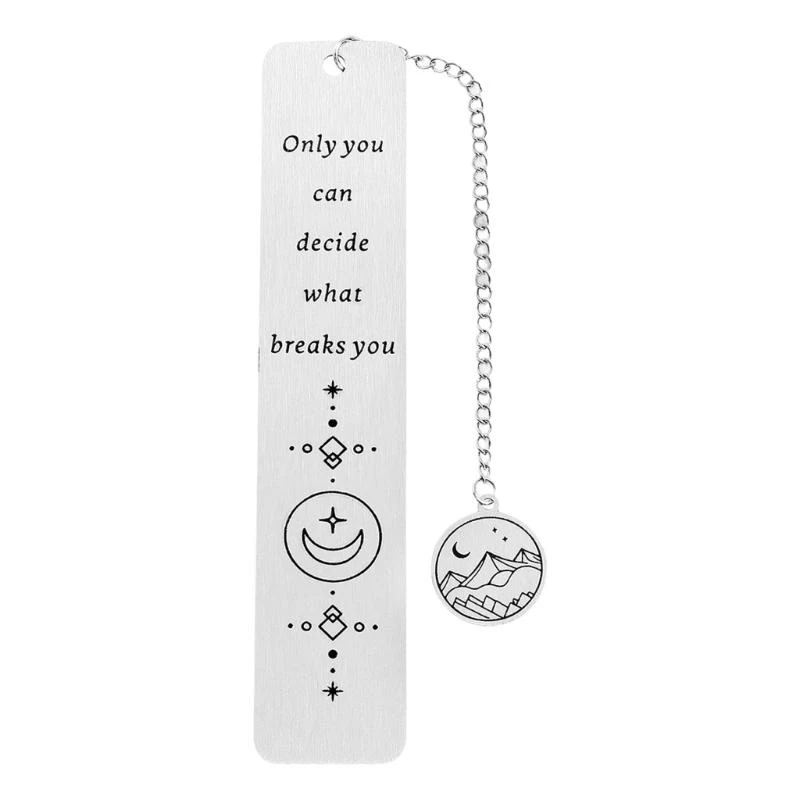 Inspirasional Stainless Steel dengan Aksesori Membaca Rantai