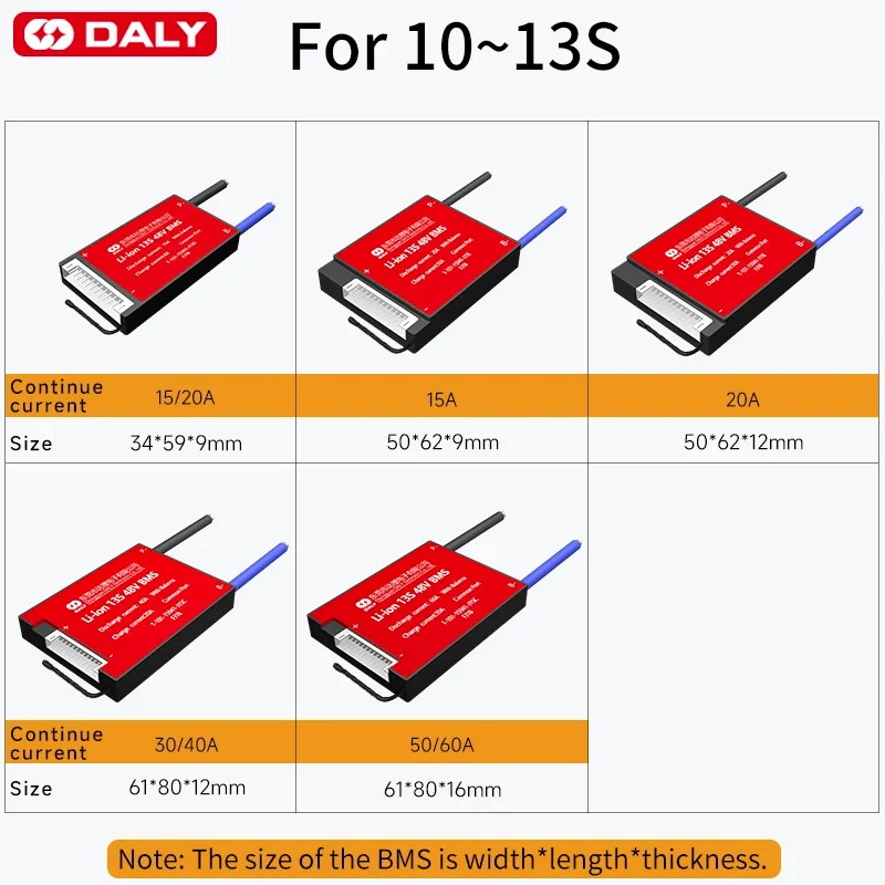 DALY BMS NTC miękki przełącznik 15A 20A 30A 50A 40A 60A li-ion 7S 24V 10S 36V 13S 48V Lifepo4 4S 12V 8S 24V 16S 48V dla 18650 baterii