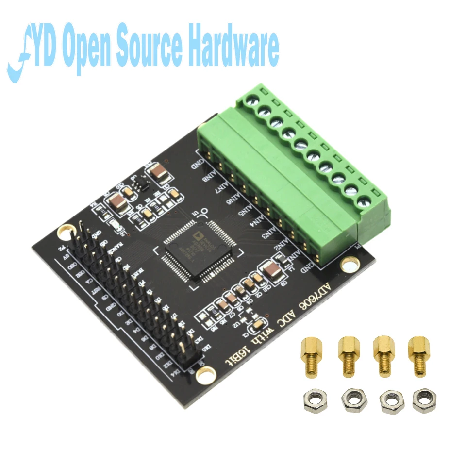AD7606 16-Bit ADC Data Acquisition Module - 8 Channels Synchronous