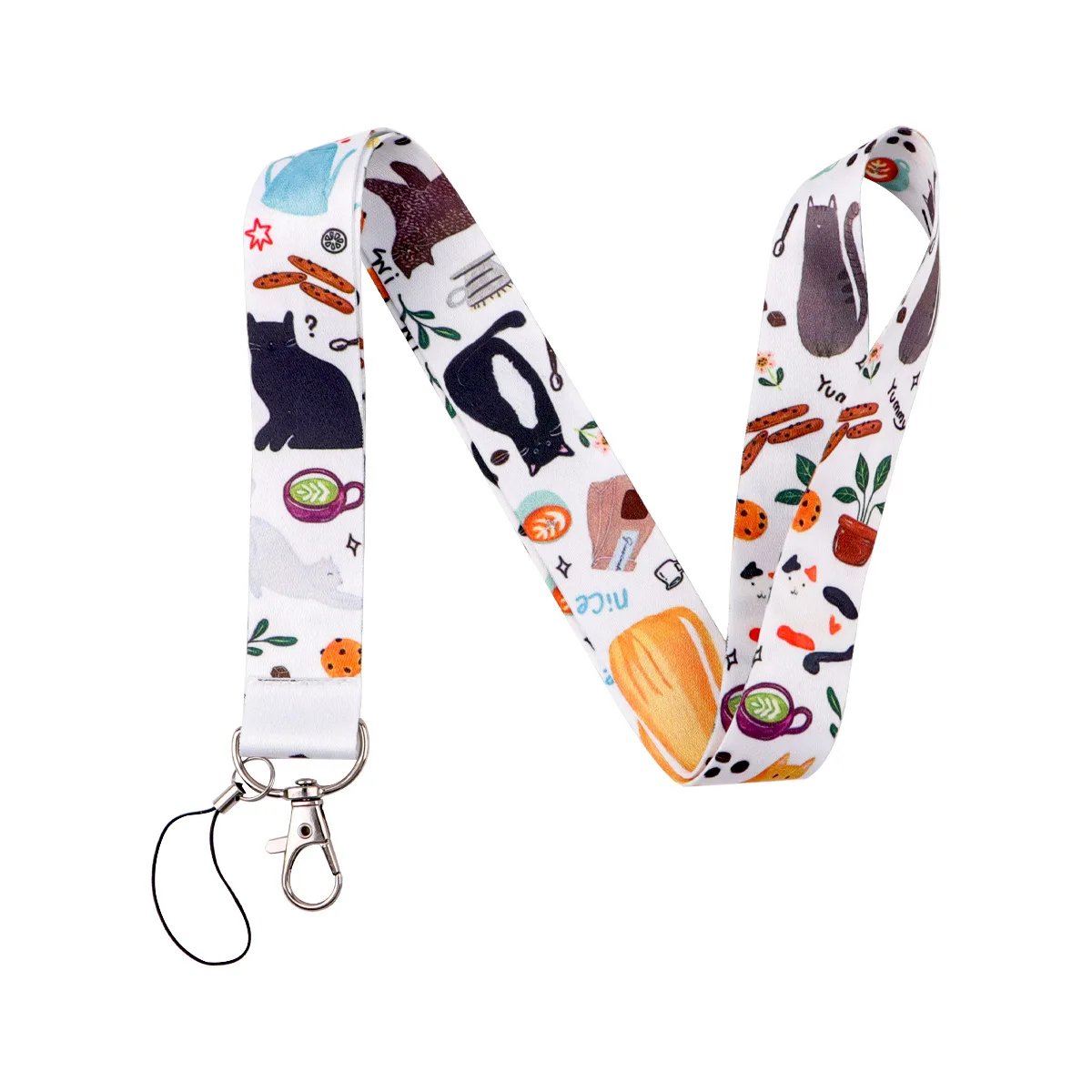 Cute Cats Paws Credential Holder Lanyards