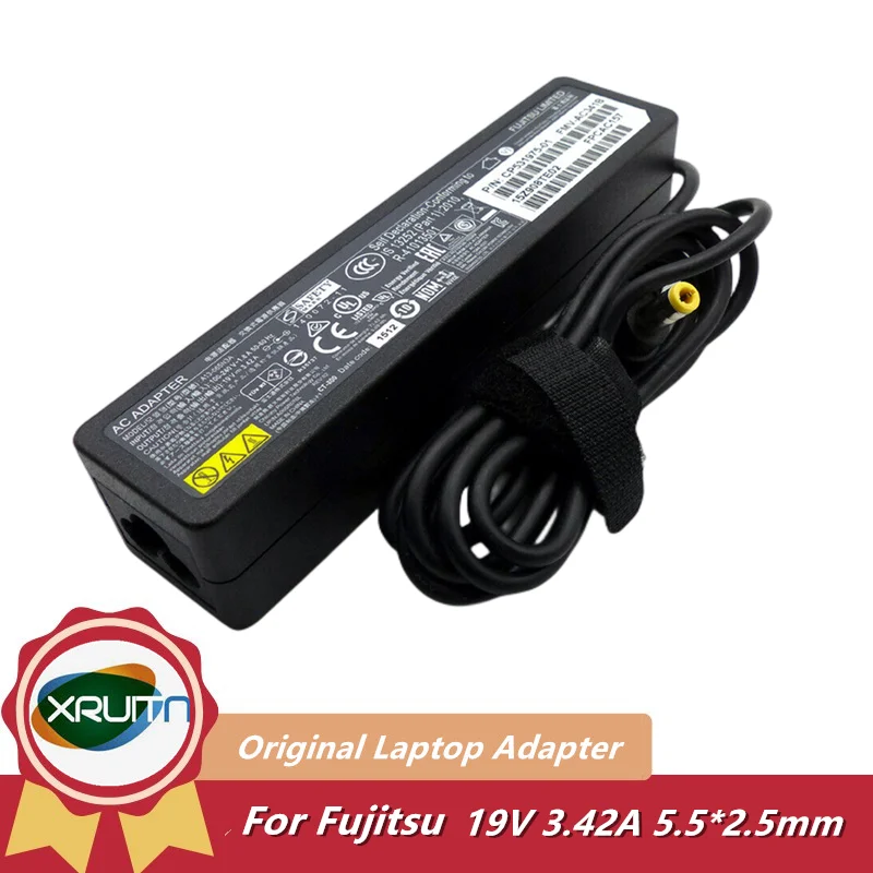 Genuine 19V 3.42A 65W ADP-65MD B A13-065N3A Laptop AC DC Adapter Charger For Fujitsu Lifebook U554 E743 SH771 P702 P70 PXW1934N