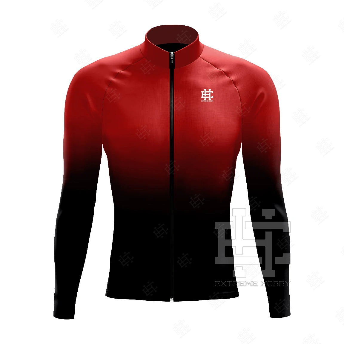 EXTREME HOBBY Winter Thermal Fleece Cycling Jersey Men Bike Long Sleeve Warm Tops Ropa Ciclismo Hombre Outdoor Bicycle Jackets