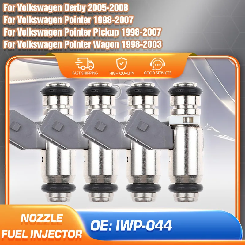 

Set of 4pcs Fuel Injector Nozzle IWP-044 For Volkswagen Pointer 1998-2007 Volkswagen Derby 2005 2006 2007 2008 Car Accessories