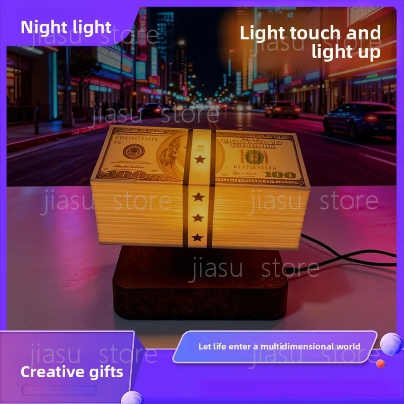 Magnetic Levitation Dollar Night Light, Cool Tech Ambient Desktop Game‑Theme Ornament