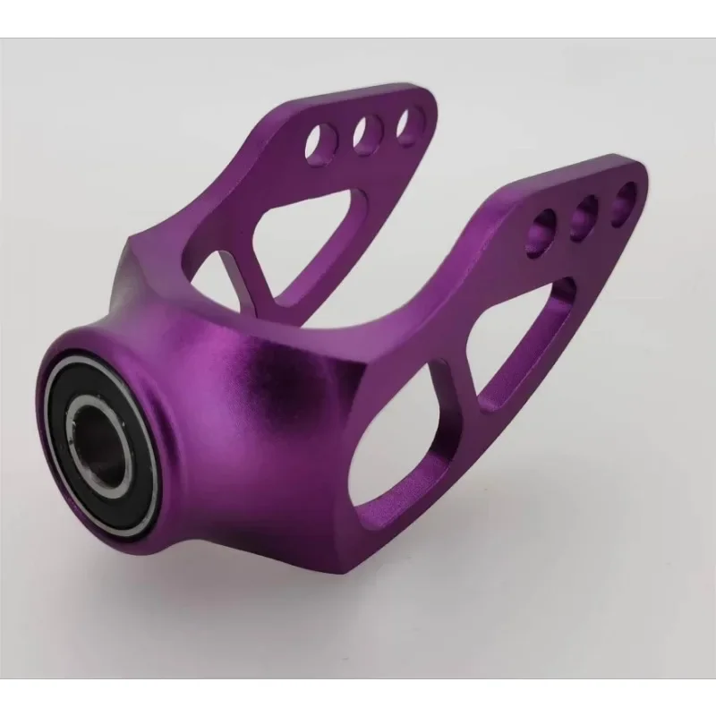 Acessórios para cadeiras de rodas, garfo dianteiro, montagem de liga de alumínio, rolamento universal de 4/5 polegadas