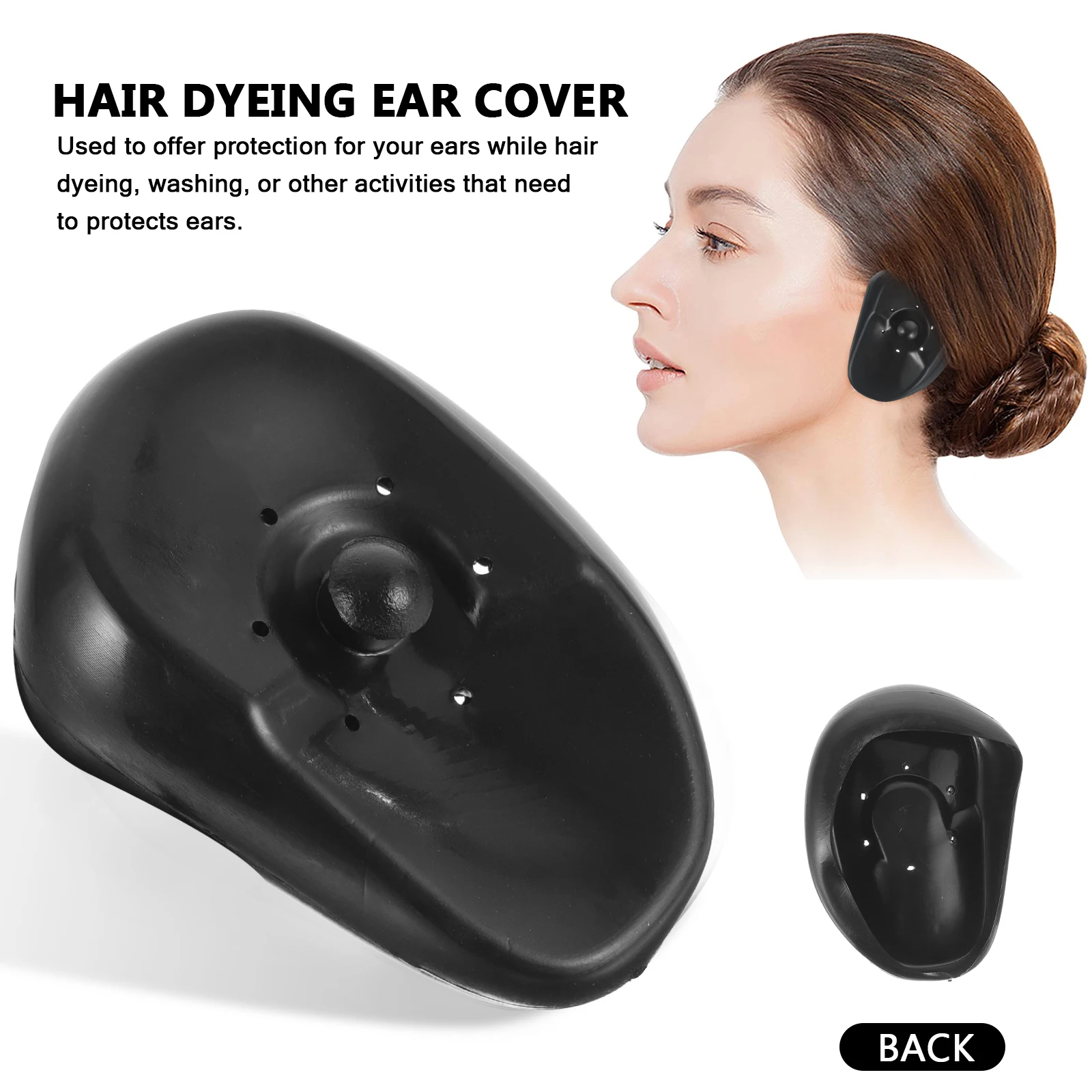 

6pcs Waterproof Covers for Hair Dyeing Washing Protection Reusable Caps ShieldDurable Salon Home Use Hair Dryer