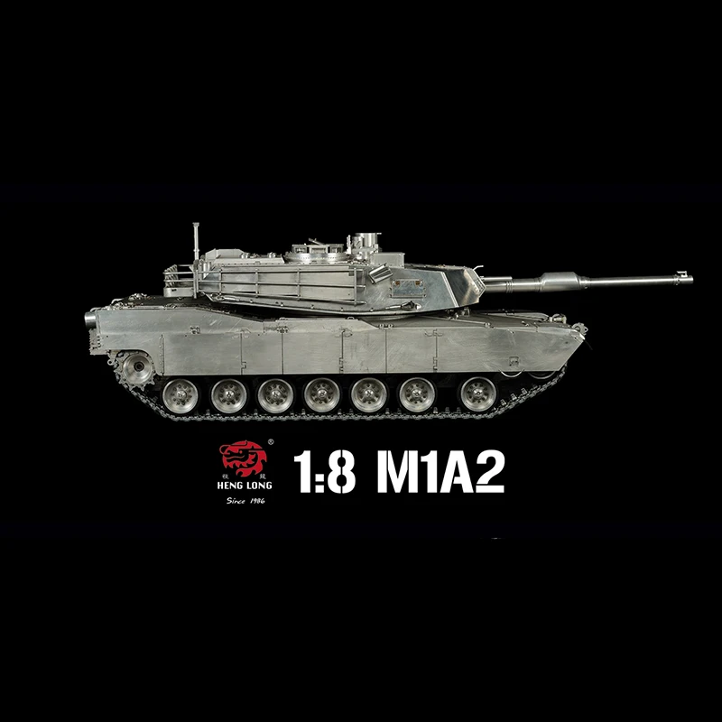 High Simulation Full Metal Heng Long 1/8 Scale Abrams M1A2 U.S.A RTR RC Tank Model 3918 TH16994-SMT2