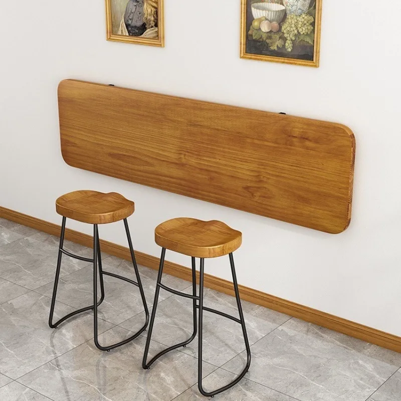 

Customizable wood wall folding table wall dining table