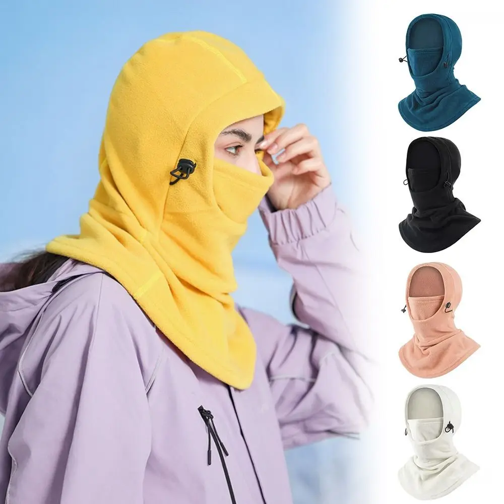 

New Adjustable Warm Headgear Cap Thermal Breathable Cold Fleece Cap Windproof Headgear Men Women