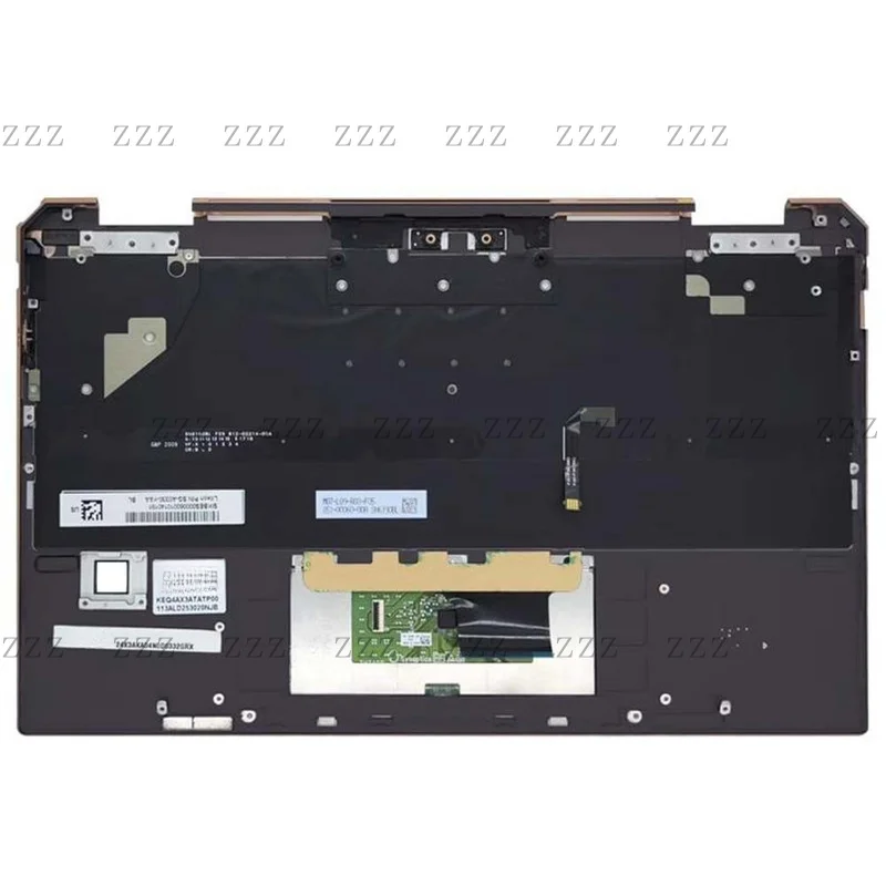 ZZ English UK Keyboard&PalmRest For HP Spectre x360 13-AW L73748-031 backlit Brown