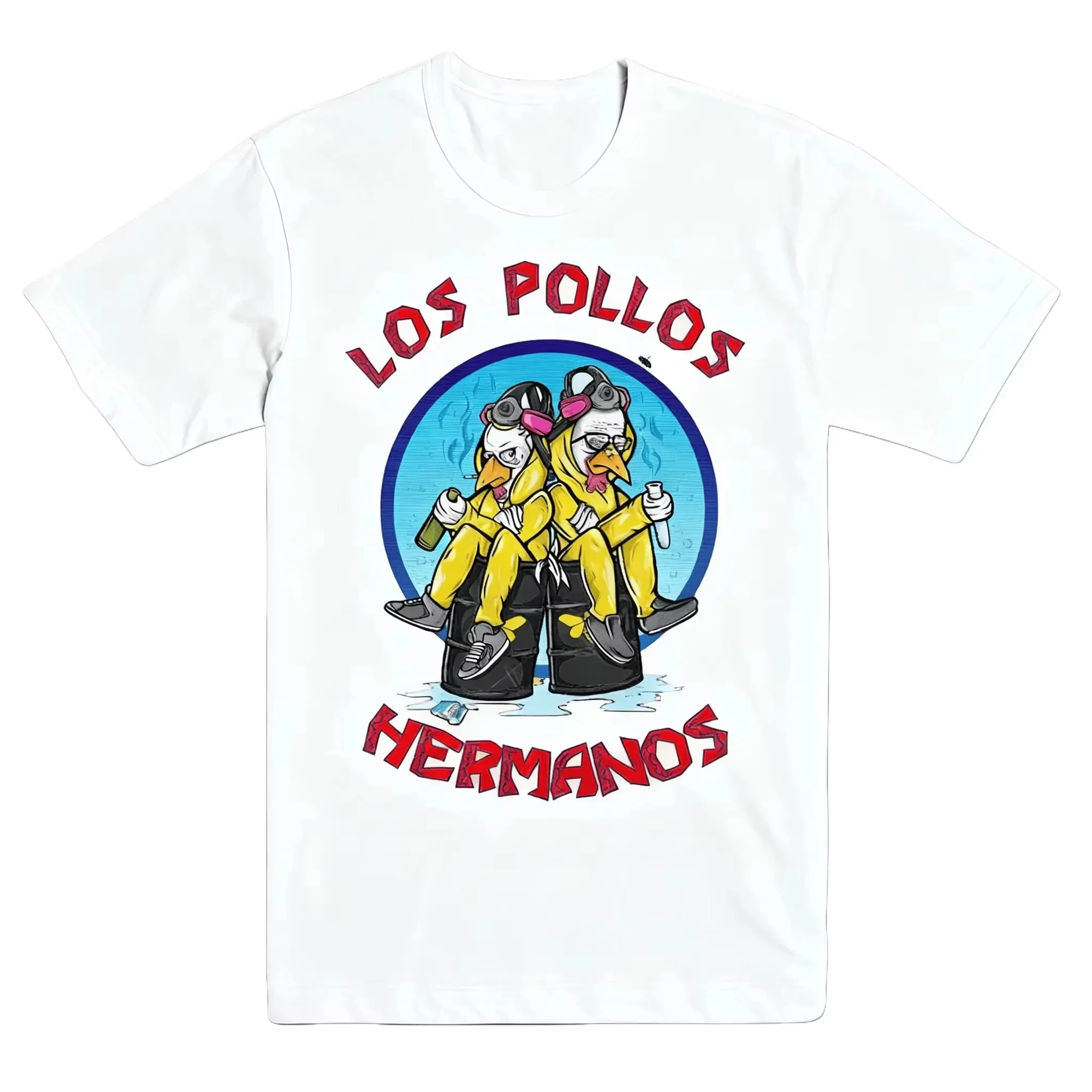 2026 Hip-Hop Streetwear Y2K T-Shirt TV-Serie Breaking Bad Los Pollos Hermanos Lustige Hühnerbrüder Herren Damen Beliebte T-Shirts Tops – Detail 3