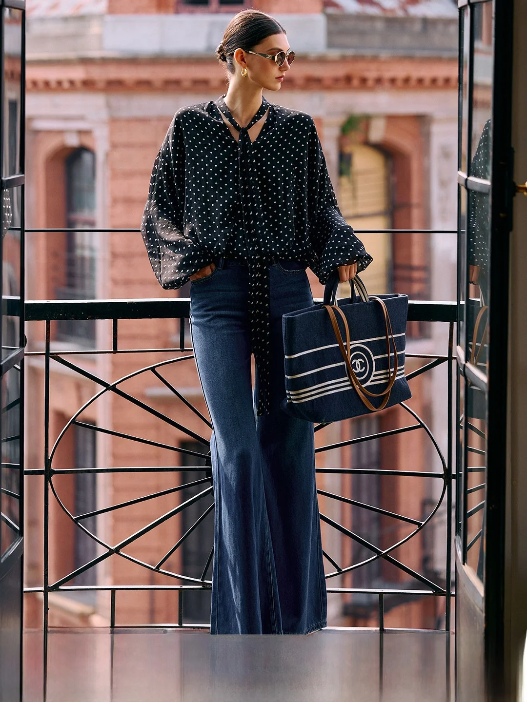 

Luna7xi Women's Polka Dot Long Sve irt Summer 2026 Loose V-Ne Button up Korean Sle Polyester Fiber Breathable irt