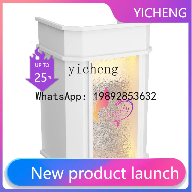X4   Premium Sense Store Reception Front Desk Restaurant Welcome Desk Modern Small checkout page Shopping guide desk