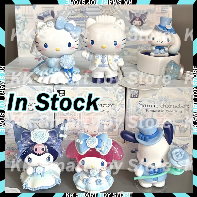 

В наличии, оригинальная романтическая свадебная серия Sanrio, слепая коробка, милая игра в прилив, День святого Валентина, фестиваль Циси, украшение для свадьбы, подарки, игрушки