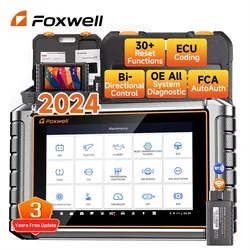 FOXWELL NT909  Automotive Scanner Bidirectional ECU Coding All System 30+ Resets FCA CAN-FD/DOIP OBD2Car Diagnostic Scan Tool