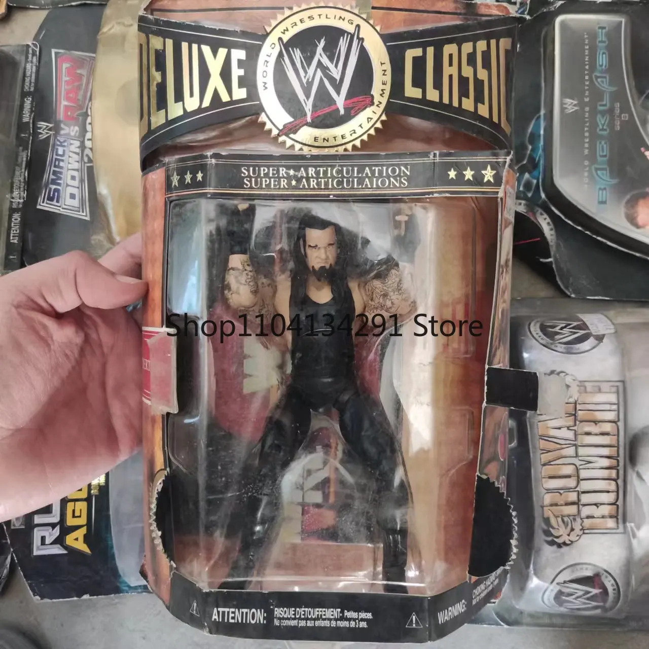 ฟิกเกอร์นักมวยปล้ำ JAKKS ของแท้ ขนาด 6 นิ้ว และ 7 นิ้ว แบบขยับได้ ของสะสม โมเดลของเล่น ตุ๊กตาตั้งโชว์