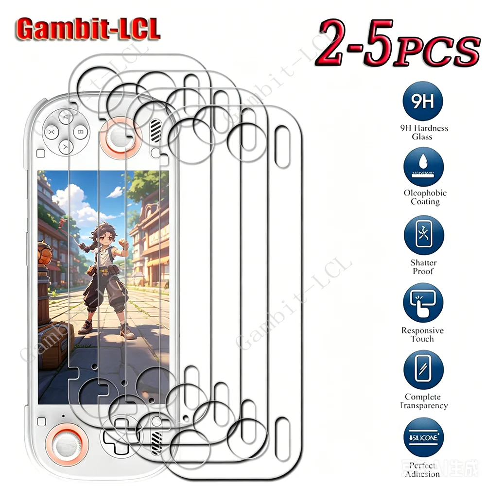 2-5PCS 9H HD Vidro Temperado Original Completo para AYN Odin 3 Console de Jogos Portátil ON AYNOdin3 Odin3 Película Protetora de Tela de 6 Polegadas