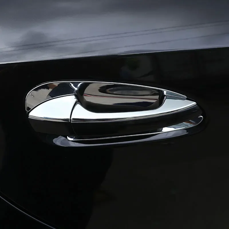 

ToMong For Mercedes Benz C Class W204 10-14 ABS carbon fiber Car Door Bowl Cover Trim sticker Car Accessories