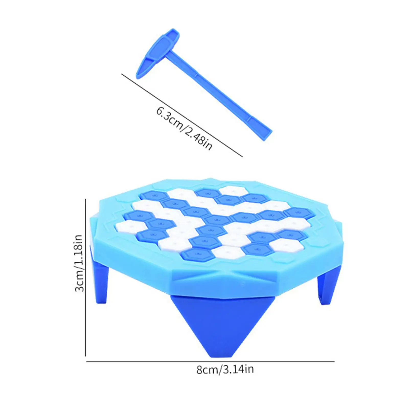 Ice Breaker Board Game Table Knock Parent Child Interactive Toy Ice Breaking Kids Toy for Family Game