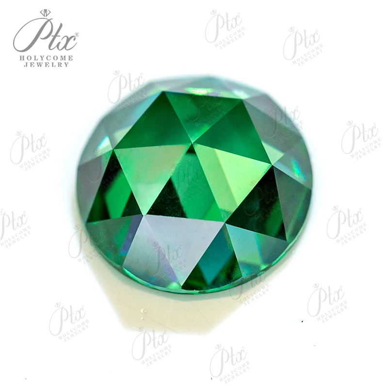 مويسانيتي أحجار كريمة مفكوكة شكل دائري مسطح القاع قطع الورد متعدد الألوان أعلى VVS صنع المجوهرات ممتازة تمرير الماس اختبار الحجر