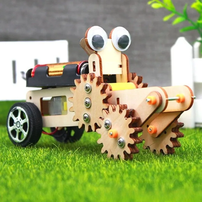 1pcs DIY Material Package Wooden Technology Small Maker Children's Science Invention Physics Set Assembly Handmade