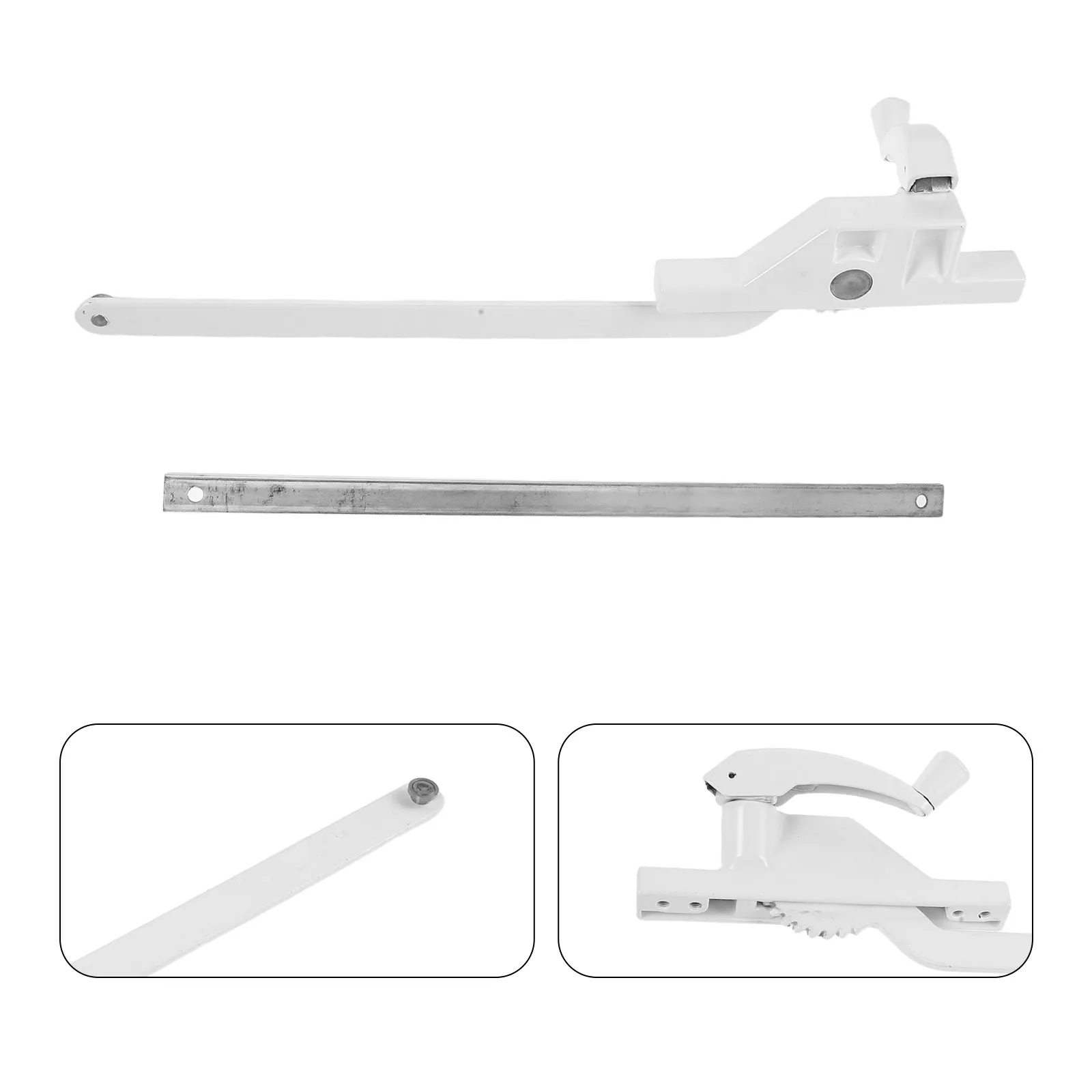 Right Hand Casement Window Crank Operator 14 Inch Single Arm Handle Replacement Easy Manual Vertical Sliding Window Hardware
