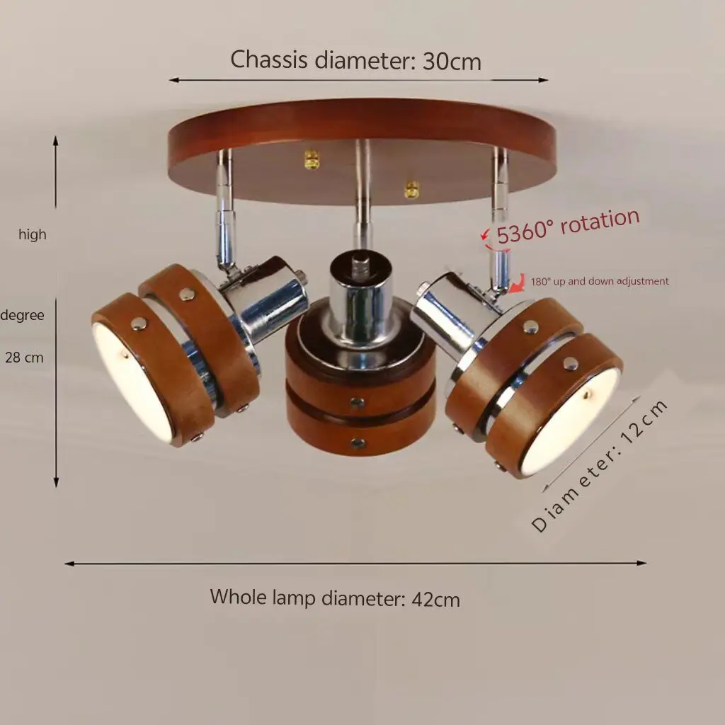 

Настенный поворотный светильник для спальни, потолочный светильник из орехового дерева, антикварный настенный светильник для чтения в гостевой комнате в стиле ваби-саби из массива дерева