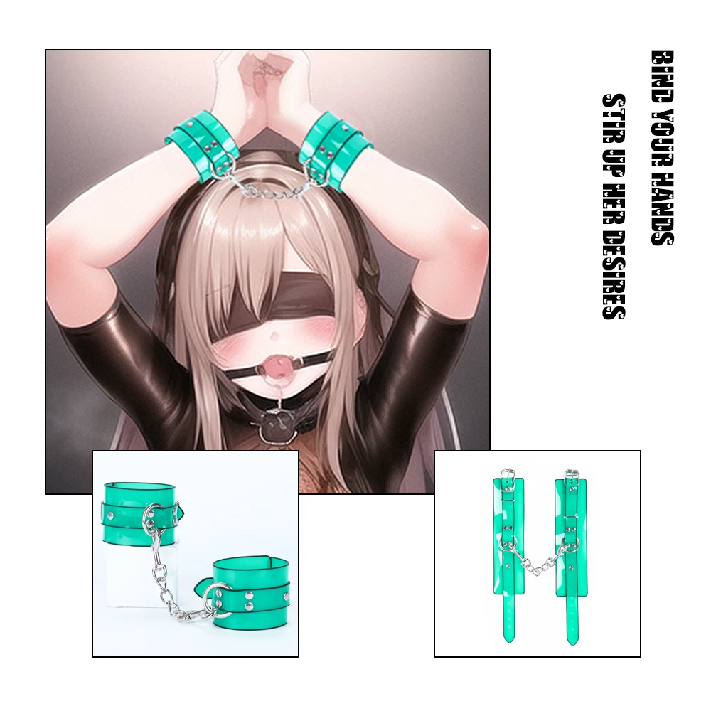 مجموعة ضبط النفس الجلود عبودية ، BDSM الجنس لعب الكبار ، مجموعات تأثيري الموضة ، معاقبة SM لالعاطفة صنم ، مجموعات 4 قطعة #6