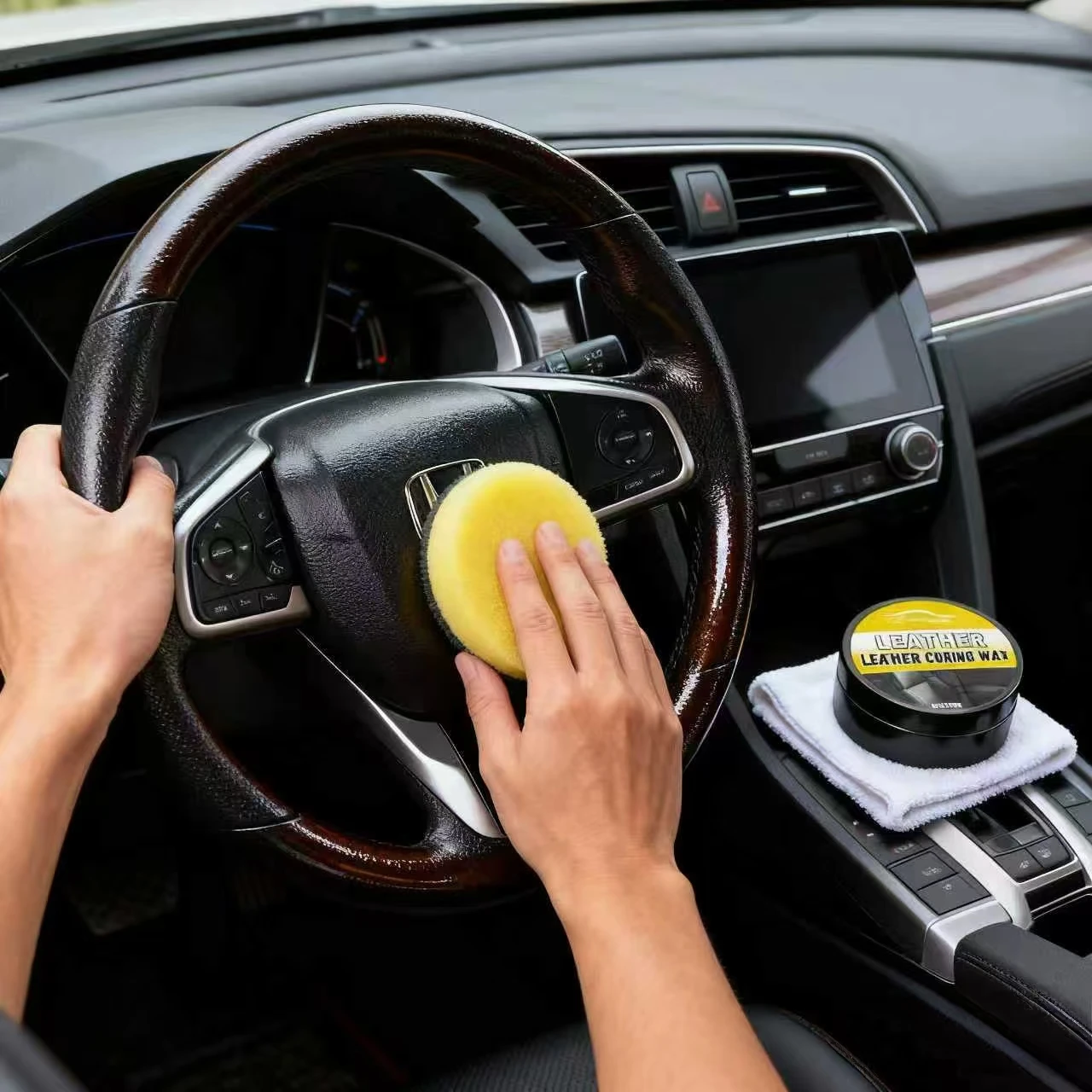 Facilawesi Leather Curing Wax 50g - Car Seat Leather Care Wax, Auto Leather Conditioning & Renewal Treatment