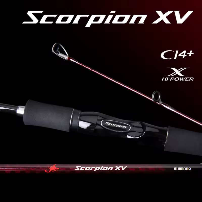 SHIMANO Fishing Rod Scorpion XV Spinning/Casting Fishing Rod FF/F/R 1.22M-1.98M FUJI Rings Portable Fishing Stick