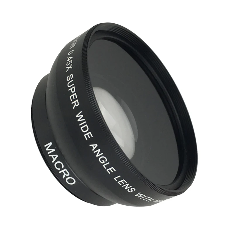Szerokokątny obiektyw 52MM 0,45x + obiektyw makro do lustrzanek cyfrowych Nikon z gwintem filtra obiektywu UV 52mm Darmowa wysyłka